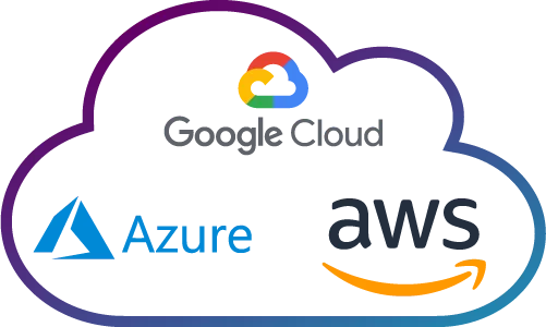 Azure GCP AWS logos